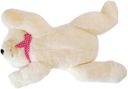 HVIDE BAMSE. Charmerende sovebamse lavet af ægte merinould, 289 kr