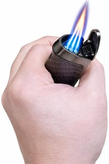 Bedste cigar lighter. Stormlighter med tredobbelt flamme, cigar punch