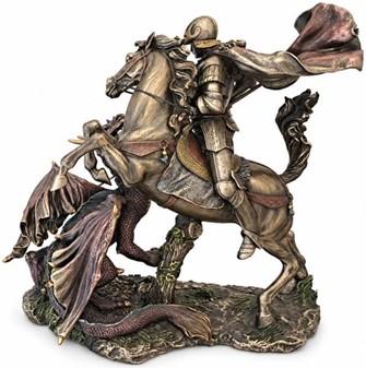 Sankt Jørgen og Dragen Statue. Den ultimative gave til mænd med mod