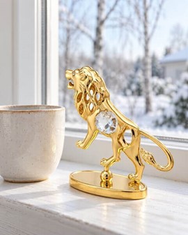 STJERNETEGN FIGUR LØVE. Perfekt, Forgyldt Gaveidé til Fødselsdag