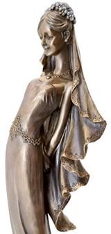Bedste Bryllupsgave. Tidløs elegance - eksklusiv bronze brudefigur