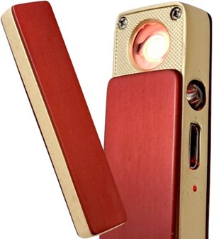 Elegant elektrisk lighter med LED – perfekt gave til hende med stil