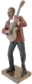 Gave til musikelsker. Eksklusiv Jazz Guitarist Figur med Attitude!
