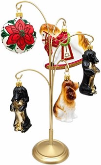 En gravhund på et juletræ? Hvorfor ikke. Glasbrun gravhund fra Polen