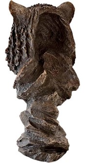 Bronze buste af tiger. Eksklusiv stuepynt og kontordekoration