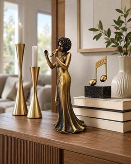 Jazz Diva Figur – En Elegant Gave til Musikelskere og Sangere