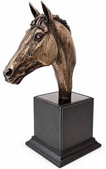 Heste Skulptur. Smukt hestehoved til boligindretning og gaveidé