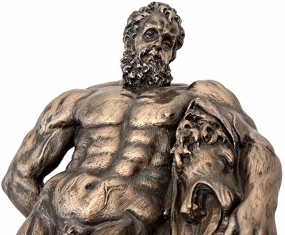 Monumental Herkules figur. Styrke, kunst og luksus til dit hjem