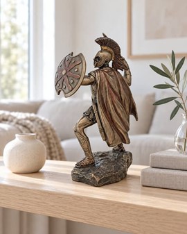 GRÆSK MYTOLOGISK FIGUR. Figur af Achilleus, helten fra trojanerkrigen