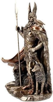 Odin skulptur. En mytologisk figur til hjem og kontor dekoration