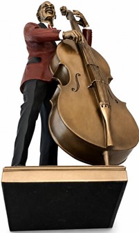 JAZZ KONTRABASSIST FIGUR | Julegave til Musiker og Musikelskeren