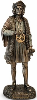 CHRISTOPHER COLUMBUS. Opdageren af Amerika figur. Bolig dekoration