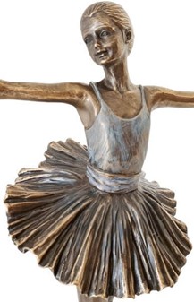 BALLETDANSER FIGUR. Enestående ballerina figur til en gave