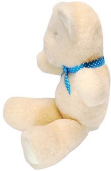 BAMSE. Charmerende hvide sovebamse lavet af ægte merinould, 289 kr
