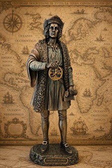 CHRISTOPHER COLUMBUS. Opdageren af Amerika figur. Bolig dekoration