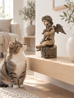 SMUK ENGEL. Smuk og billig bronze figur. Julegaveideer til hende