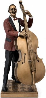 JAZZ KONTRABASSIST FIGUR | Julegave til Musiker og Musikelskeren