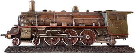 Steampunk Damplokomotiv Figur – En nostalgisk rejse i miniature!