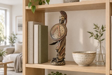 Eksklusiv bronze statuette af Kong Leonidas – Helt til din hylde