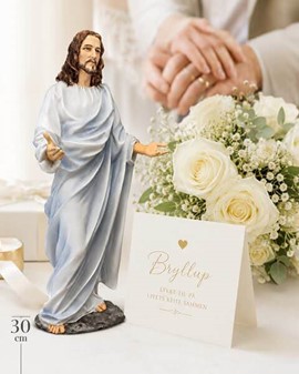 Skab Ro: Jesus Kristus figur med Sjæl. Kunstværk fyldt med Fred og Håb