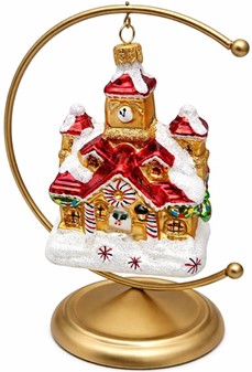 Rådhus på juletræet? Kun i form af en blæst dekorative glas figur
