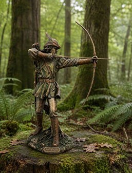 Robin Hood Figur. Legenden I Bronze: Sherwood-stil til din stuen!