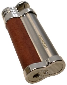 GOD VENINDEGAVE. Smuk og billig, vindtæt lighter i brunt og sølv