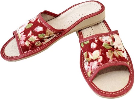 SOMMER SLIPPERS DAME. Billigste, flerfarvede hjemmesko med åben tå