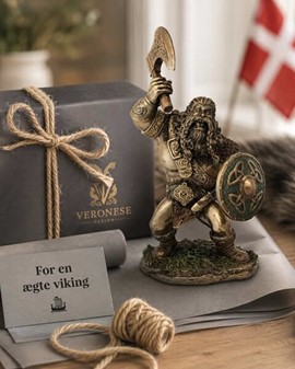 Frygtløs Vikingekriger. Humoristisk Dekorativ Figur til Hjem og Kontor