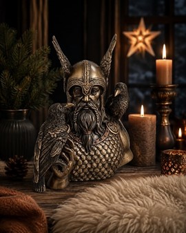 Odin Skulptur til Hjemmet. Odin Buste der styrer din stue!
