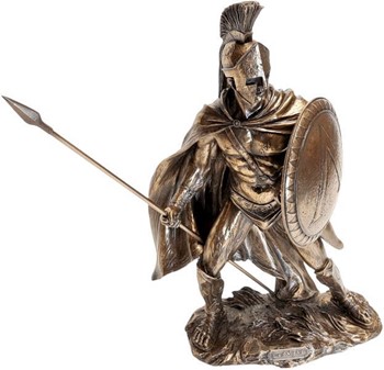 GAVE TIL MÆND. LEONIDAS, bronze skulptur for dekoration til hjemmet