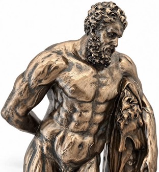 Monumental Herkules figur. Styrke, kunst og luksus til dit hjem