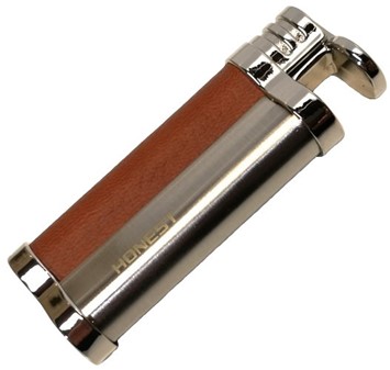 GOD VENINDEGAVE. Smuk og billig, vindtæt lighter i brunt og sølv