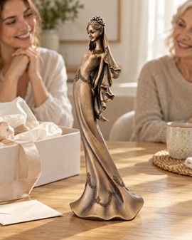 Bedste Bryllupsgave. Tidløs elegance - eksklusiv bronze brudefigur