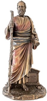SOKRATES. En unik bronze figur af antikkens største filosof fra Athen