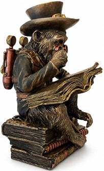 STUDERENDE GAVE. Chimpanse videnskabsmand - Steampunk figur