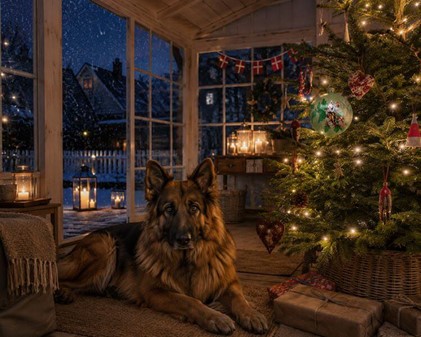 Polsk glas julepynt. Grøn julekugle med en fugl på lanterne. Ø 10 cm