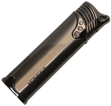 GAVEIDEER TIL KVINDER. Smuk grafit lighter med tre krystaller