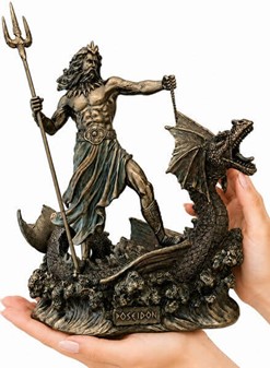 POSEIDON. Figur som gave til manden som har alt og gave til hjem