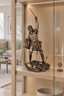 Spartacus bronze figur. Gør din hylde episk (uden at kæmpe selv)