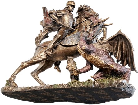 Sankt Jørgen og Dragen Statue. Den ultimative gave til mænd med mod