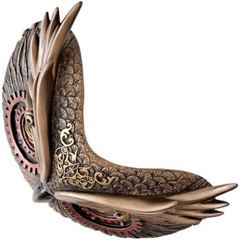 PYNT VÆGGEN. Smuk og billig dekorativ ugle maske i Steampunk stil
