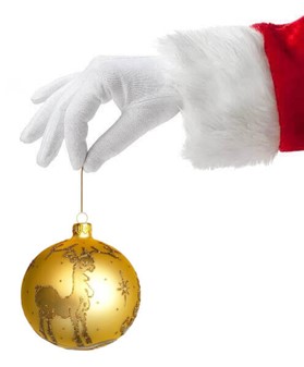 Juletræspynt. Flotte julekugler glas guld med julemotiver. Ø 10cm 6stk