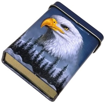 ETUI TIL HJEMMERULLET CIGARETTER. 4 stk. metal etui til cigaretpakke