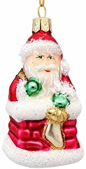JULEKUGLER FIGURER. Eksklusivt julesæt med 12 mundblæste glas figurer
