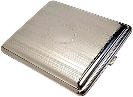 Billige cigaretetuier. Tysk metal cigaretetui til lange cigaretter