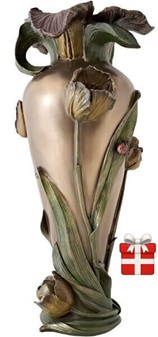 Tulipan vase til tørrede blomster. Kunst og natur i ét tidløst design