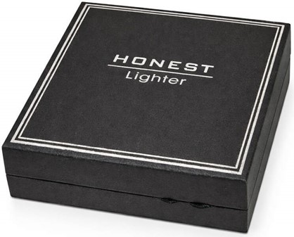 KVALITETS LIGHTER. Elegant lighter i sølv med "Good Luck"