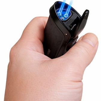 Turbolighter med 3 Jet-flammer. Robust stormlighter til cigarer