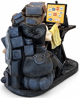 Symbolsk bryllupsgave. Sjov figur til ægte computerfreaks